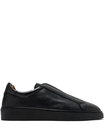 Кожаные кроссовки Magnanni без шнуровки black