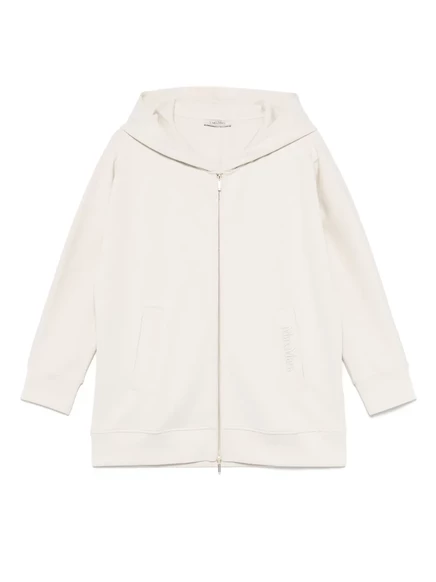 Толстовка с капюшоном Max Mara на молнии neutrals
