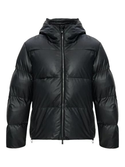 Стеганая куртка Moncler с капюшоном black