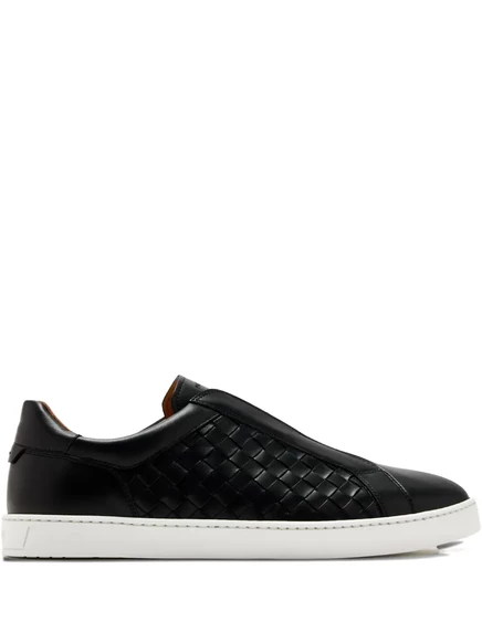 Мужские кроссовки Magnanni из плетёной кожи, черные