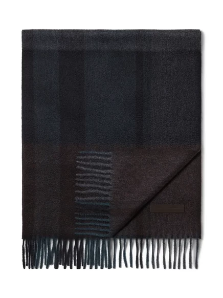Мужской шарф Zegna Oasi-cashmere, коричневый