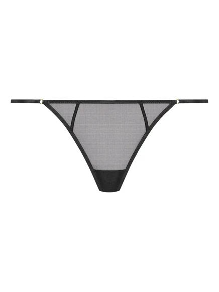 Женские трусы-стринг Maison Close L'Amoureuse mini, черные