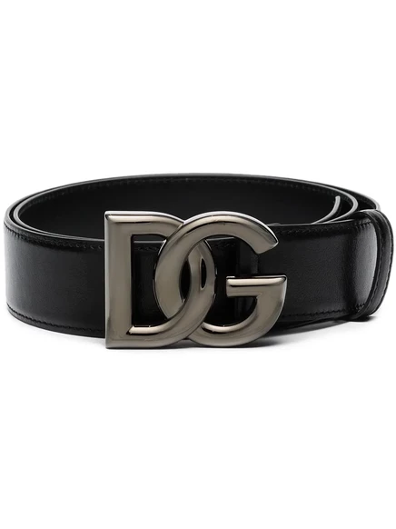 Мужской ремень Dolce & Gabbana с пряжкой DG, черный