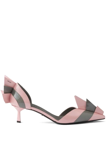 Женские туфли Prada на каблуке 5,5 см, розовые