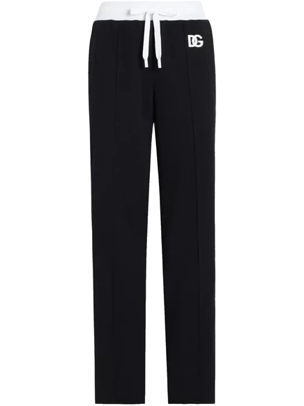 Спортивные брюки с вышитым логотипом Dolce & Gabbana black