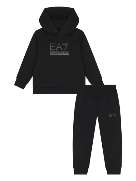 Спортивный костюм с капюшоном и логотипом Ea7 Emporio Armani  black
