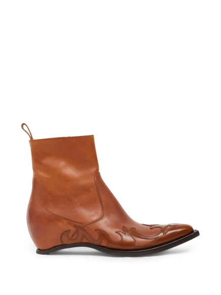 Женские ботильоны Maison Margiela с аппликацией, коричневые