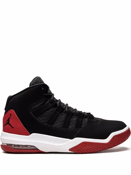 Унисекс кроссовки Jordan Max Aura из замши, черно-красные
