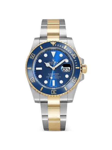 Часы Rolex 2025 Submariner Date Bluesy из желтого золота с синим циферблатом диаметром 41 мм