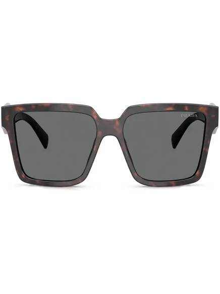Квадратные солнцезащитные очки Prada Eyewear с эффектом черепахового панциря brown