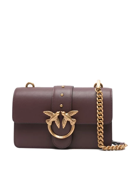 Сумка через плечо PINKO mini Love Birds brown