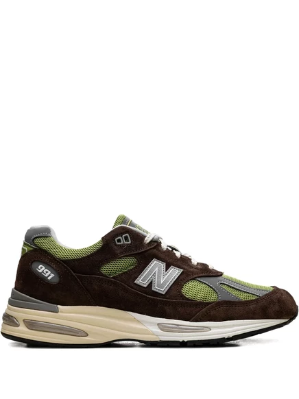 Унисекс кроссовки new balance 991v2, коричневые