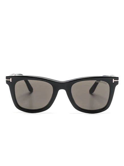Очки TOM FORD Eyewear в квадратной оправе на клипсах black