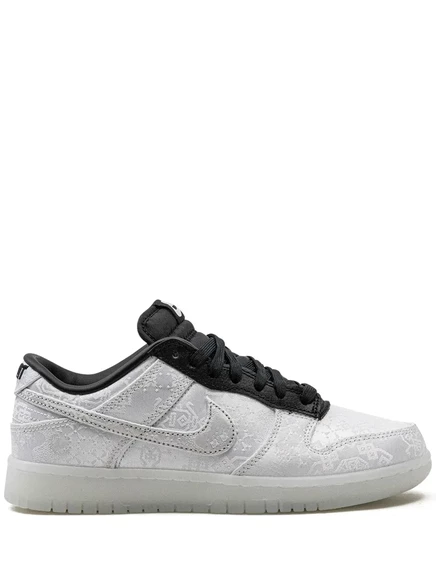 Унисекс кроссовки Nike Dunk Low Fragment Design Clot, белые