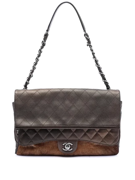 Женская сумка через плечо CHANEL Pre-Owned, коричневая