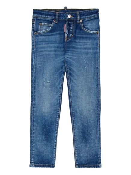 Джинсы для девочек-подростков DSQUARED2 Kids Cool, индиго