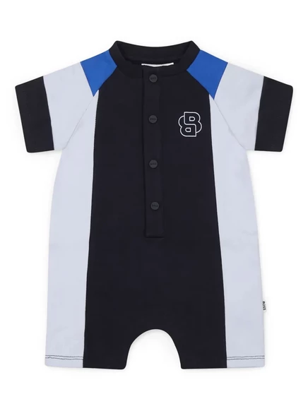 Детский комбинезон Boss Kidswear с принтом, синий