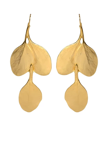 Женские серьги Kenneth Jay Lane Leaf, золотистые