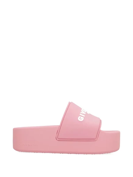 Слайды на платформе с логотипом Givenchy pink