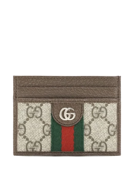 Картхолдер Gucci Ophidia, бежево-коричневый