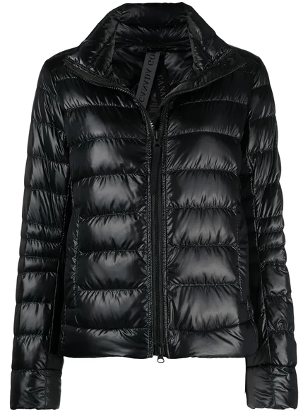 Женский пуховик Canada Goose стеганый на молнии, черный