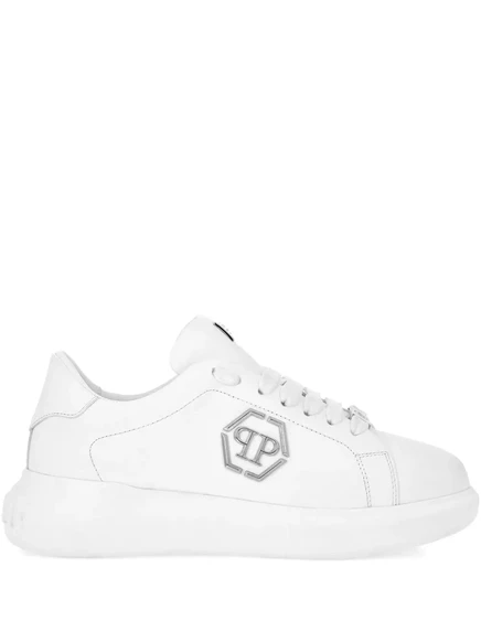 Кроссовки Philipp Plein Hexagon с низким берцем white