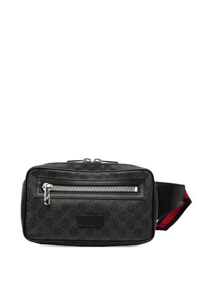 Маленькая поясная сумка GG Supreme Web, бывшая в употреблении у Gucci в 2000-2015 годах