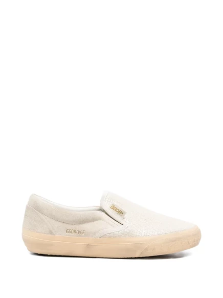 Женские слипоны Golden Goose VCE, бежевые