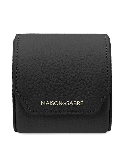 Кожаная шкатулка для часов MAISON de SABRÉ с застежкой-молнией black