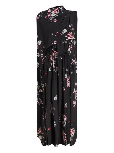 Женское платье Proenza Schouler midi с кейпом, черное