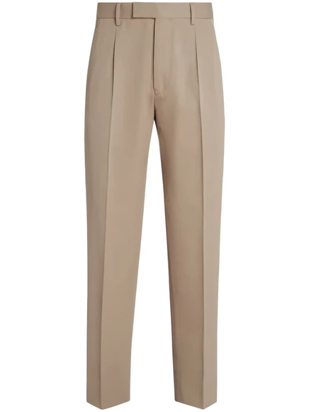 Мужские брюки Zegna из хлопка и шерсти, нейтральные