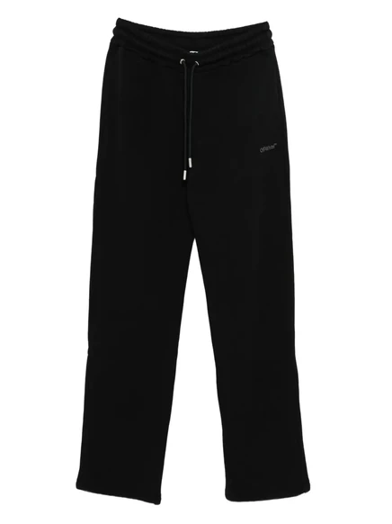Мужские спортивные брюки Off-White с кулиской, черные