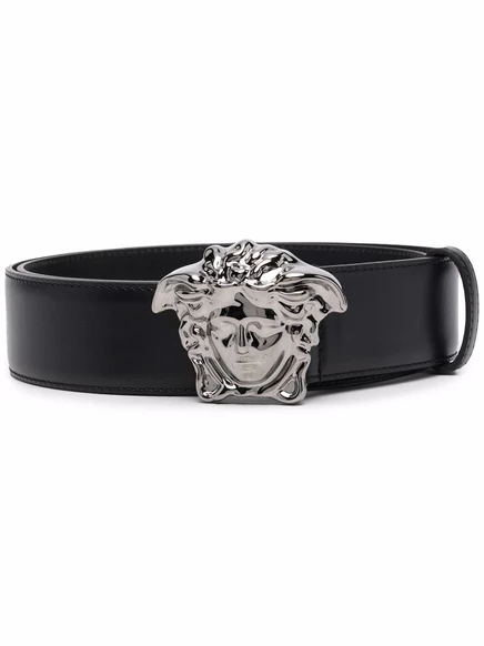 Кожаный ремень Versace La Medusa black