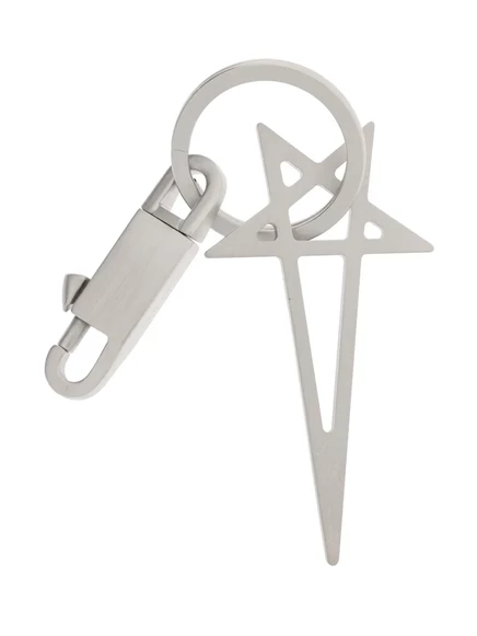 Брелок Rick Owens Pentagram, серебристый