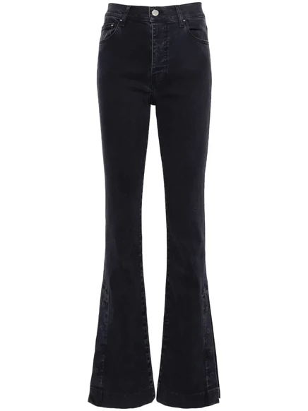 Джинсы-клеш AMIRI Kick с высокой посадкой black