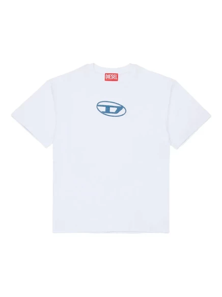 Футболка для мальчиков Diesel Kids с вышивкой, белая