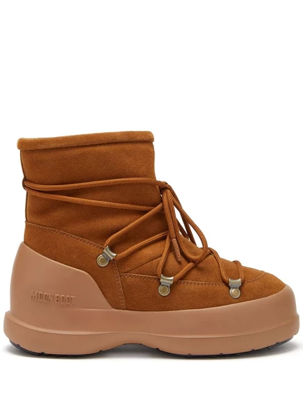 Moon Boot Замшевые сапоги на шнуровке Luna Boot brown