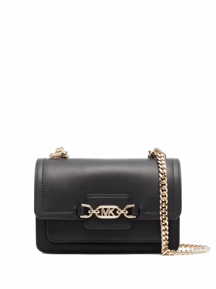 Очень маленькая сумка через плечо Heather от Michael Kors black