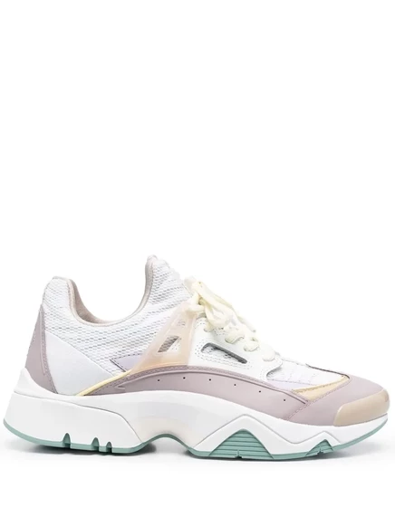 Дизайнерские кроссовки с панелями от Kenzo white