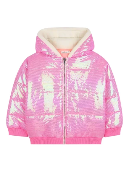 Пуховик Billieblush с блестками pink