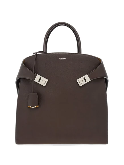 Сумка-тоут Ferragamo Hug brown