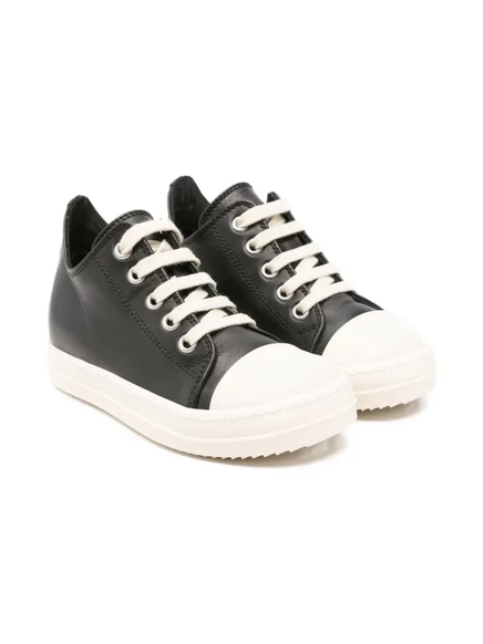 Детские кроссовки на шнуровке Rick Owens Kids Strobe black