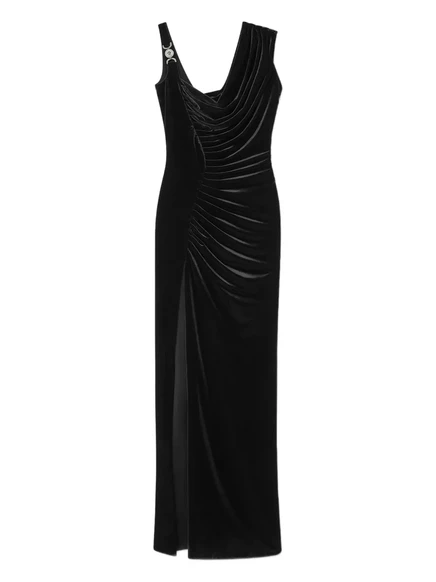 Бархатное платье Versace La Medusa black