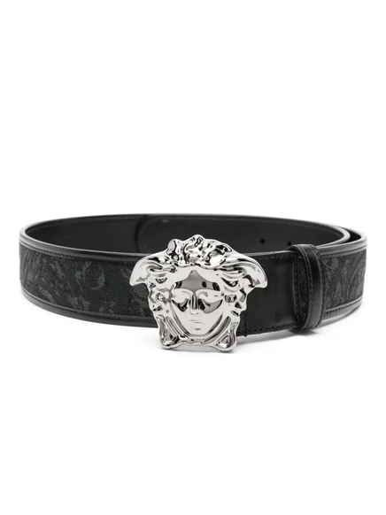 Versace La Medusa Barocco-жаккардовый пояс black