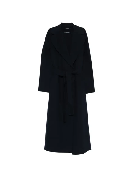 Женское пальто S. Max Mara Poldo с поясом, темно-синее