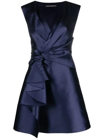 Платье без рукавов с зауженной талией от Alberta Ferretti blue