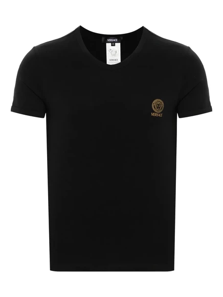 Хлопковая футболка с головой Медузы от Versace black