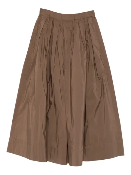 Плиссированная юбка миди от Max Mara brown