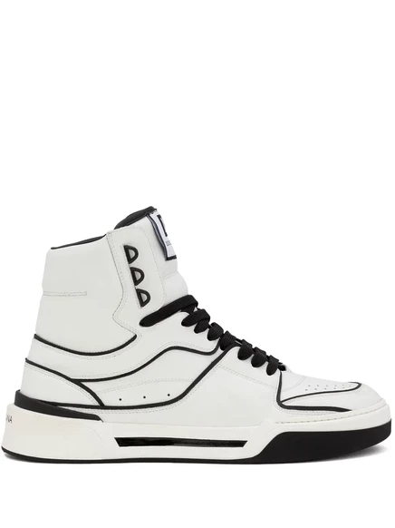 Новые кожаные кроссовки Roma от Dolce & Gabbana white
