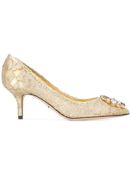 Брошь-лодочки из радужного кружева Dolce & Gabbana 60 мм-деталь лодочки-лодочки metallic